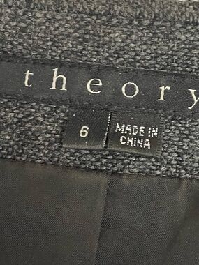 Theory Black Textured Blazer Jacket